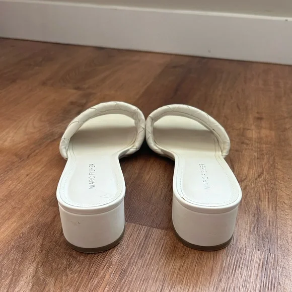 Marc Fisher Women's Woven White Sandals size 8.5 - Picture 4 of 7